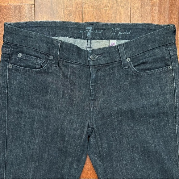 7 For All Mankind Lexie Petite “A” Pocket Bootcut Jeans, Size 29 - Picture 4 of 13
